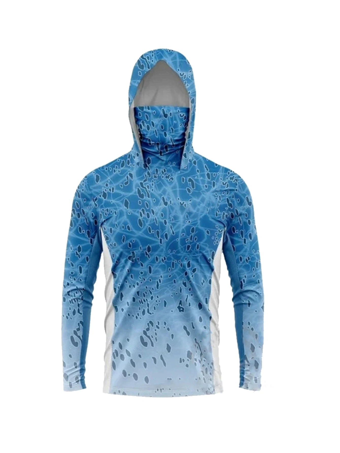 Hunting Outdoor Clothing - Men Long Sleeve Fishing Hoodie Mask