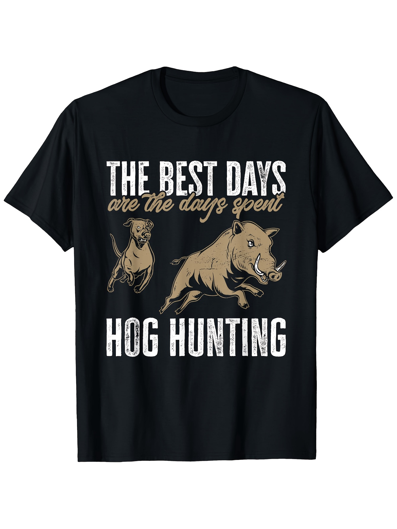 Wild Hog Hunting Dog Print T-S - Wildman Hunting & Outdoor Robertson Photos 评论和价格