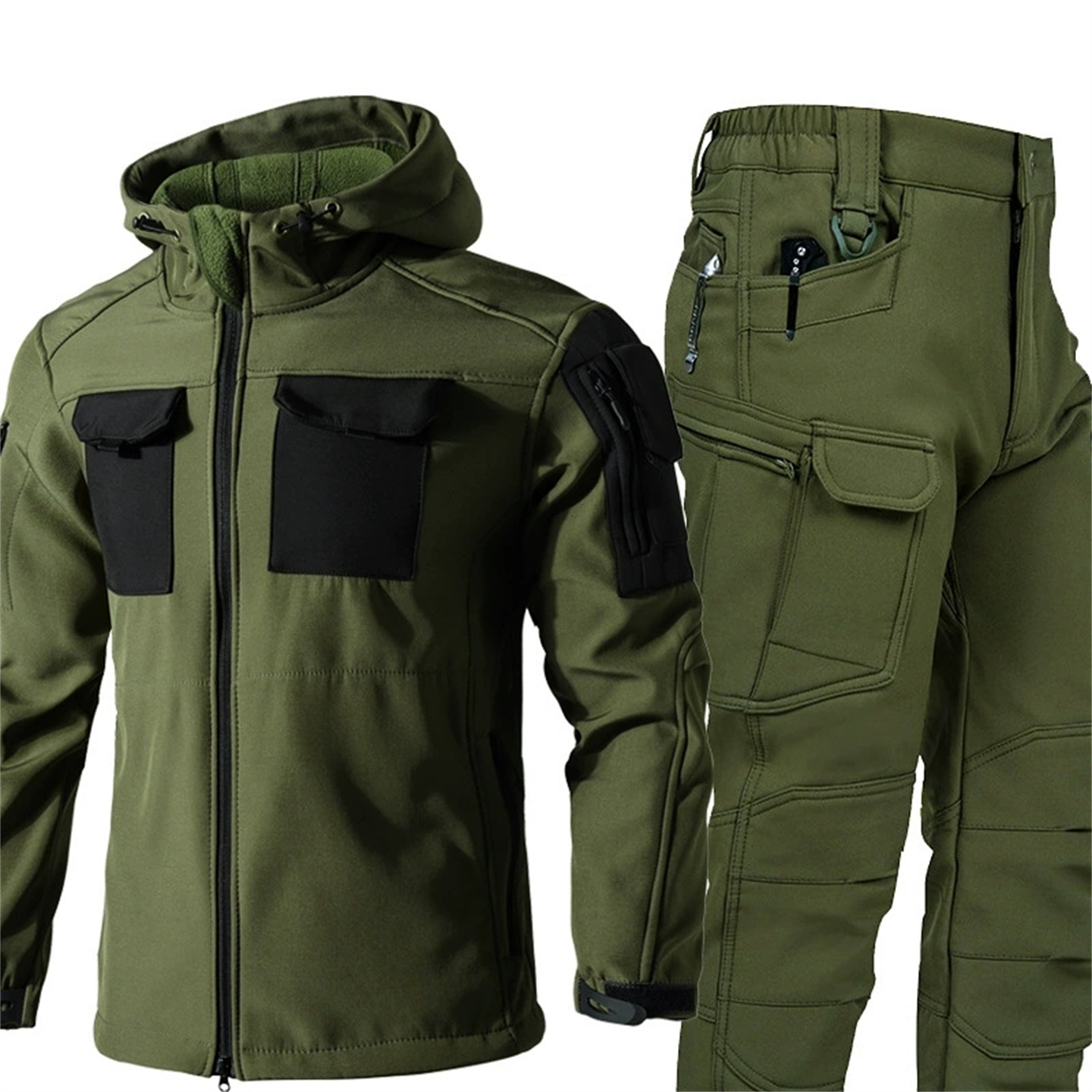 Winter Outdoor Thermal Soft Sh - Camouflage Hunting Jacket 评论和价格