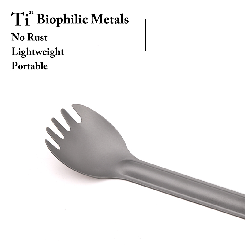 TiTo Titanium Spork Spoon Long - Outdoor Hunting Kitchen 评论和价格