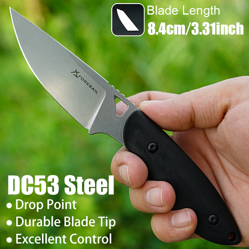 DC53 Steel G10 Handle Fixed Kn - Hunting Camp Outdoor Kitchen 评论和价格