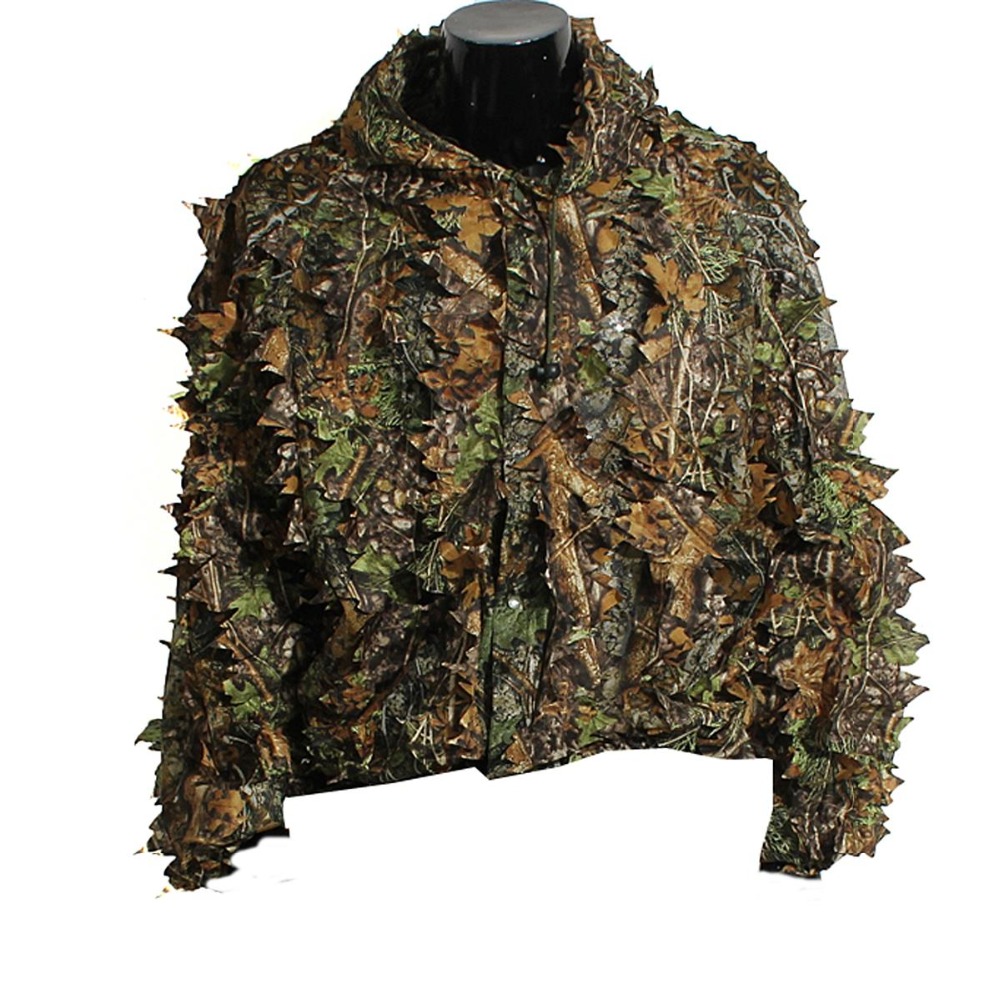 Adult 3D Leaves Bionic Camoufl - Camouflage Hunting Jacket 评论和价格