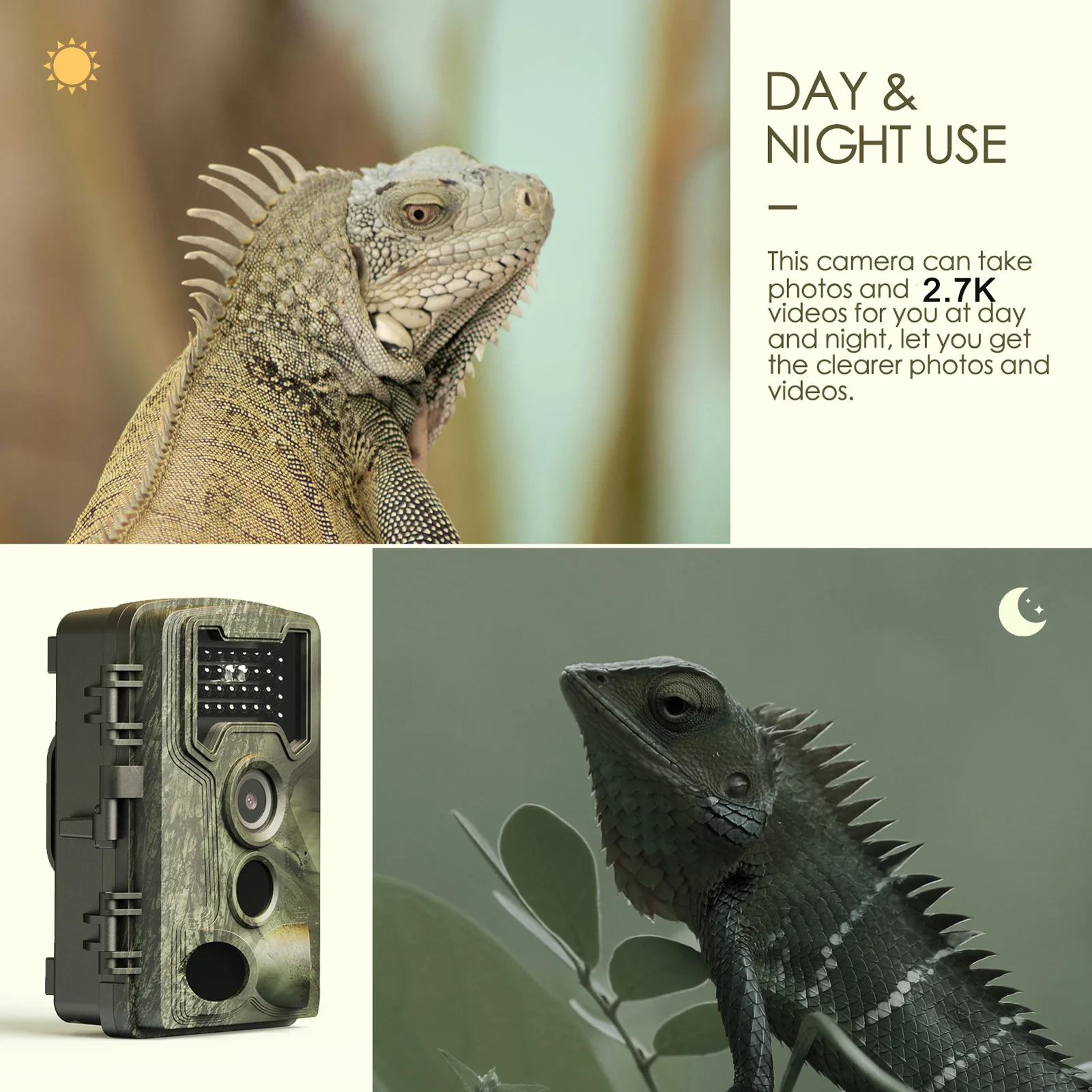 Camera 58MP 2.7k Hunting Trail - Outdoor Hunting Camera Wifi 评论和价格