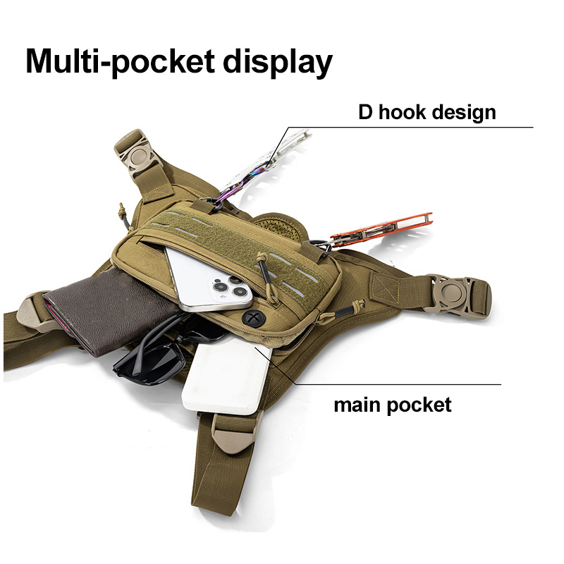 Tactical Front Chest Rig Bag V - Men'S Outdoor Hunting Jacket 评论和价格