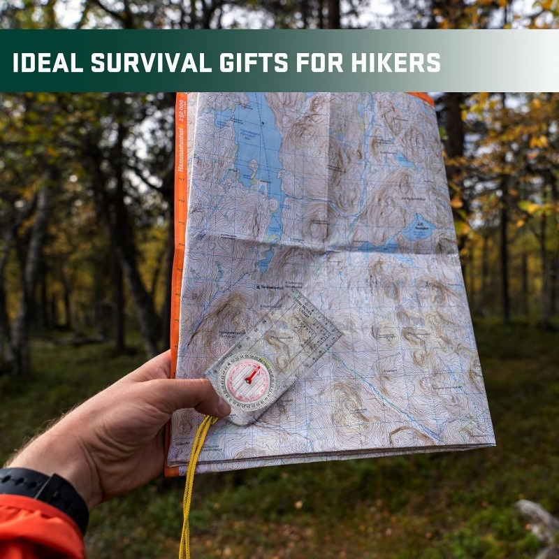 1-10Pcs Compass Navigation Map - Outdoor Hunting Maps 评论和价格