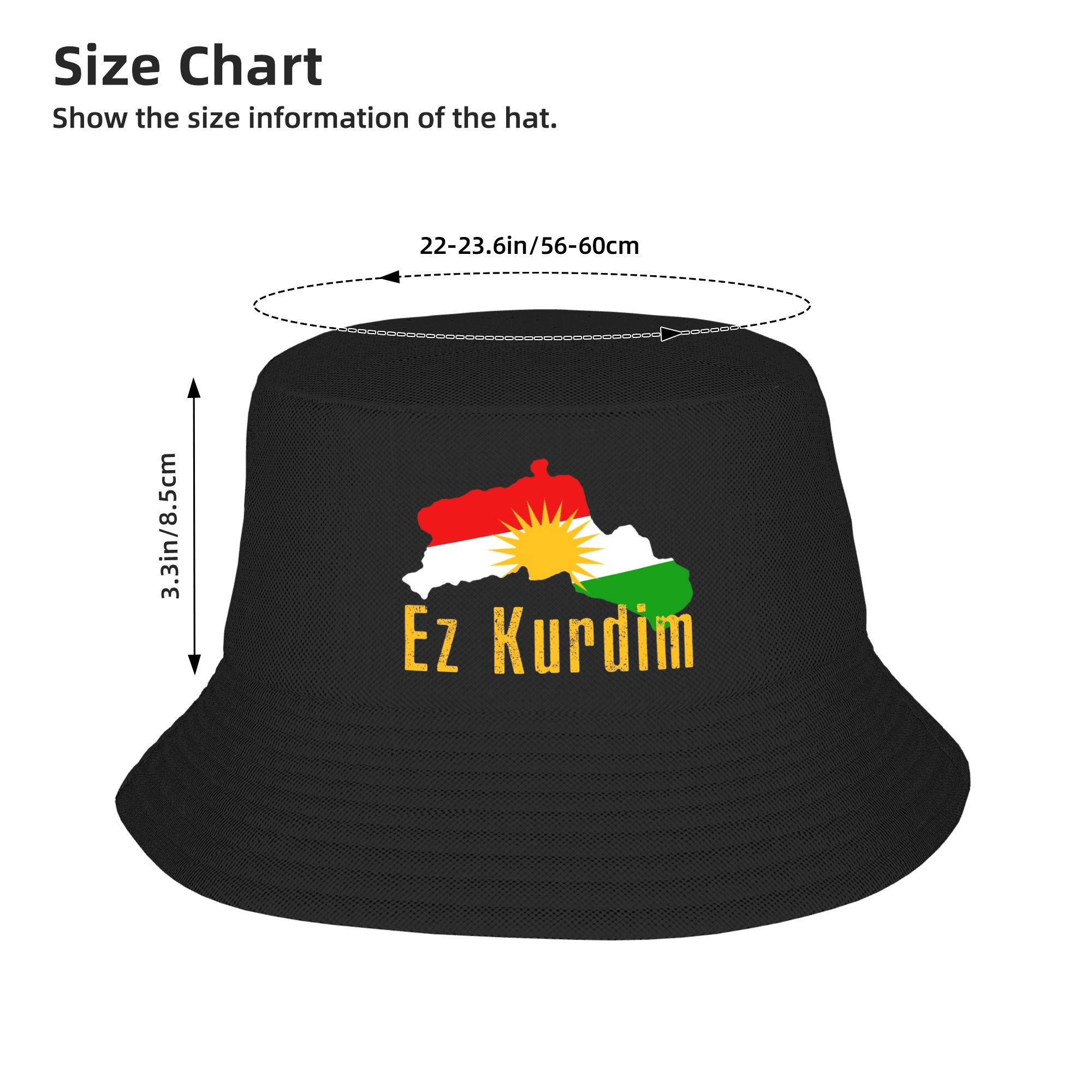 Kurdistan Flag Map  Bucket Hat - Outdoor Hunting Maps 评论和价格
