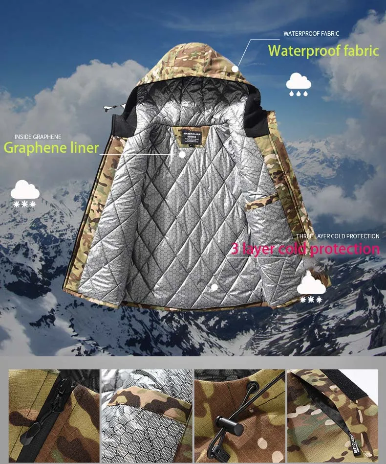 Winter Men Tactical Jackets –3 - Camouflage Hunting Jacket 评论和价格