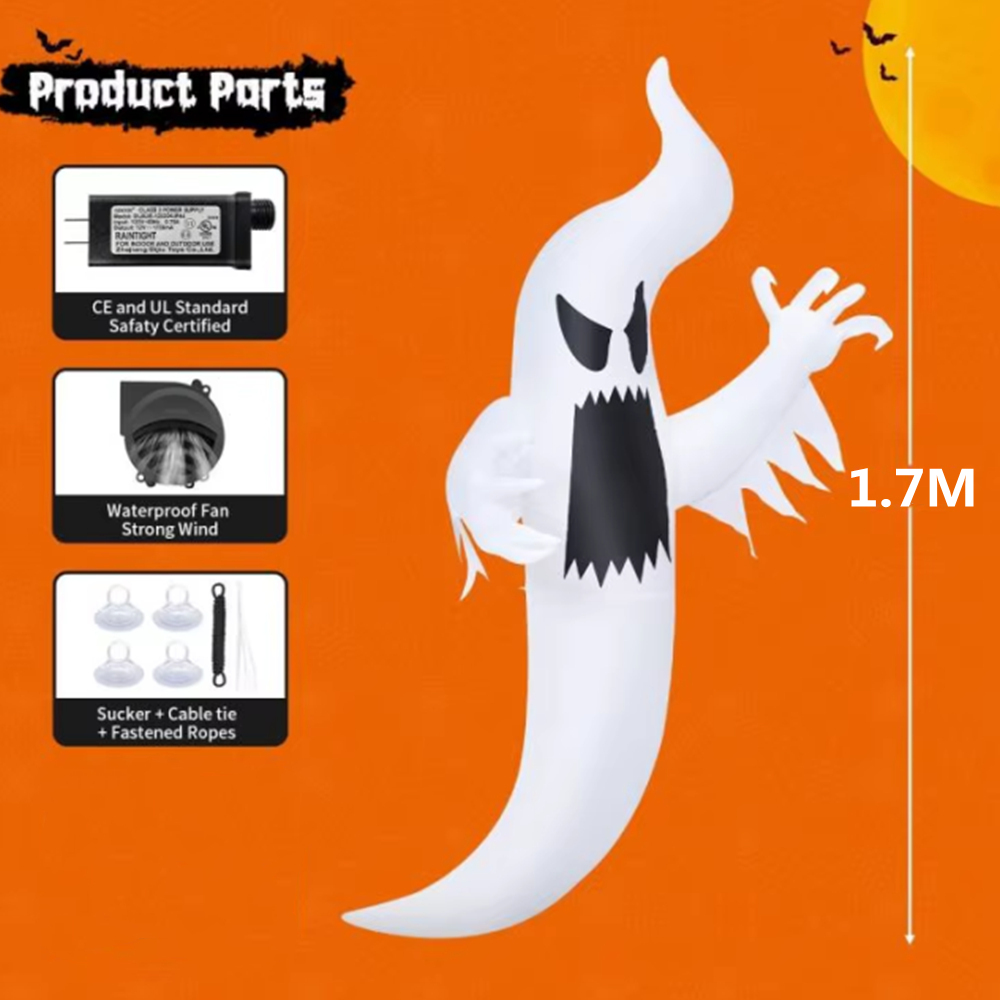 1.7M Halloween Inflatable Wind - Outdoor Hunting House 评论和价格