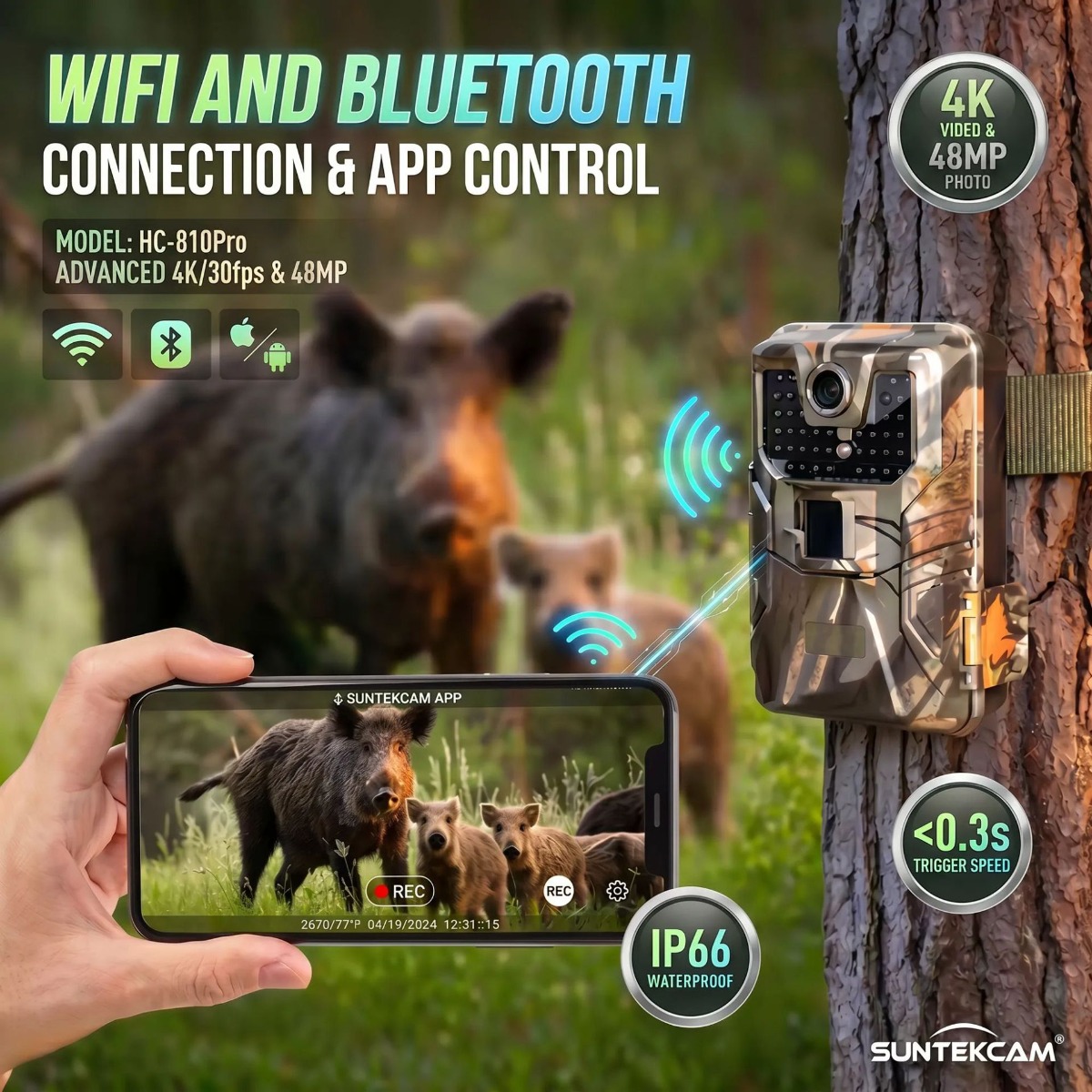 4K Outdoor Wifi Hunting Camera - Outdoor Hunting Camera Wifi 评论和价格