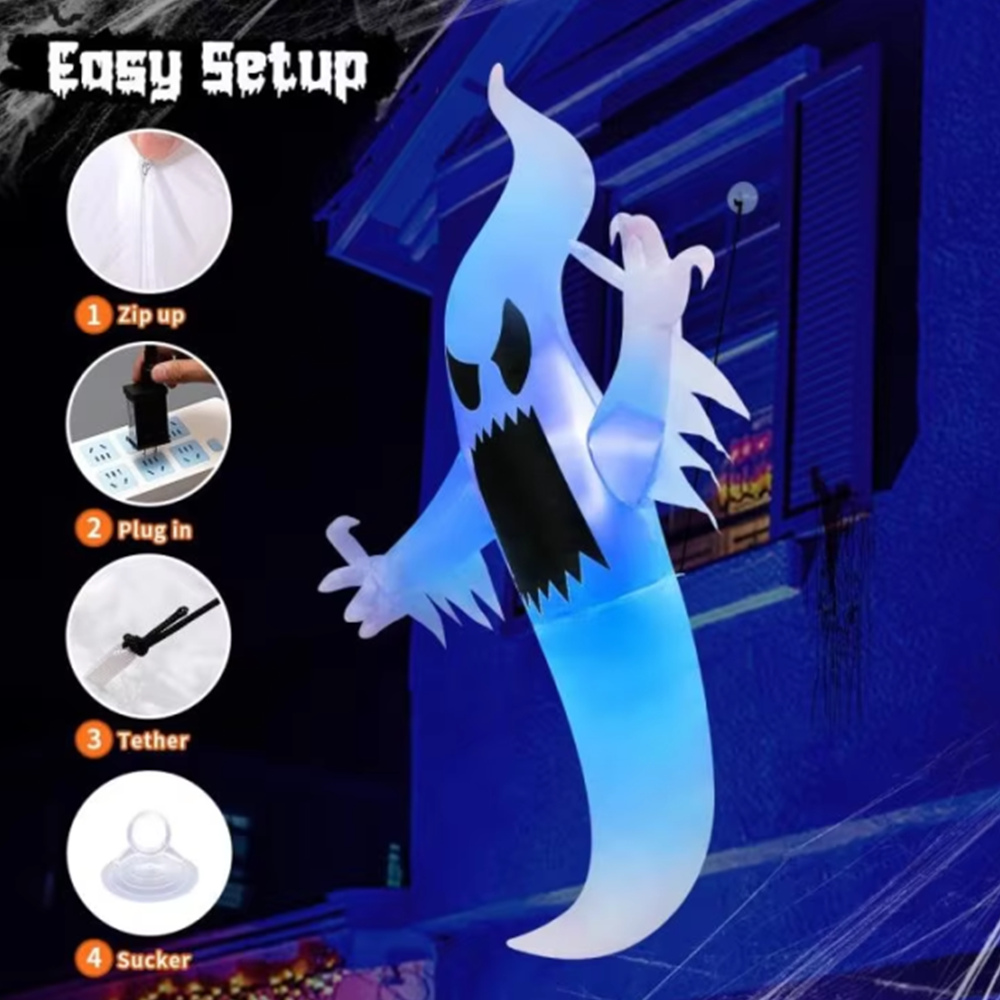 1.7M Halloween Inflatable Wind - Outdoor Hunting House 评论和价格